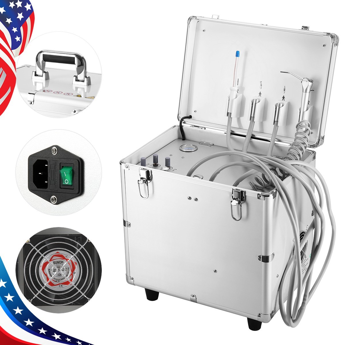 Dental Portable Mobile Delivery Unit System Cart /Dental Suction System Pump