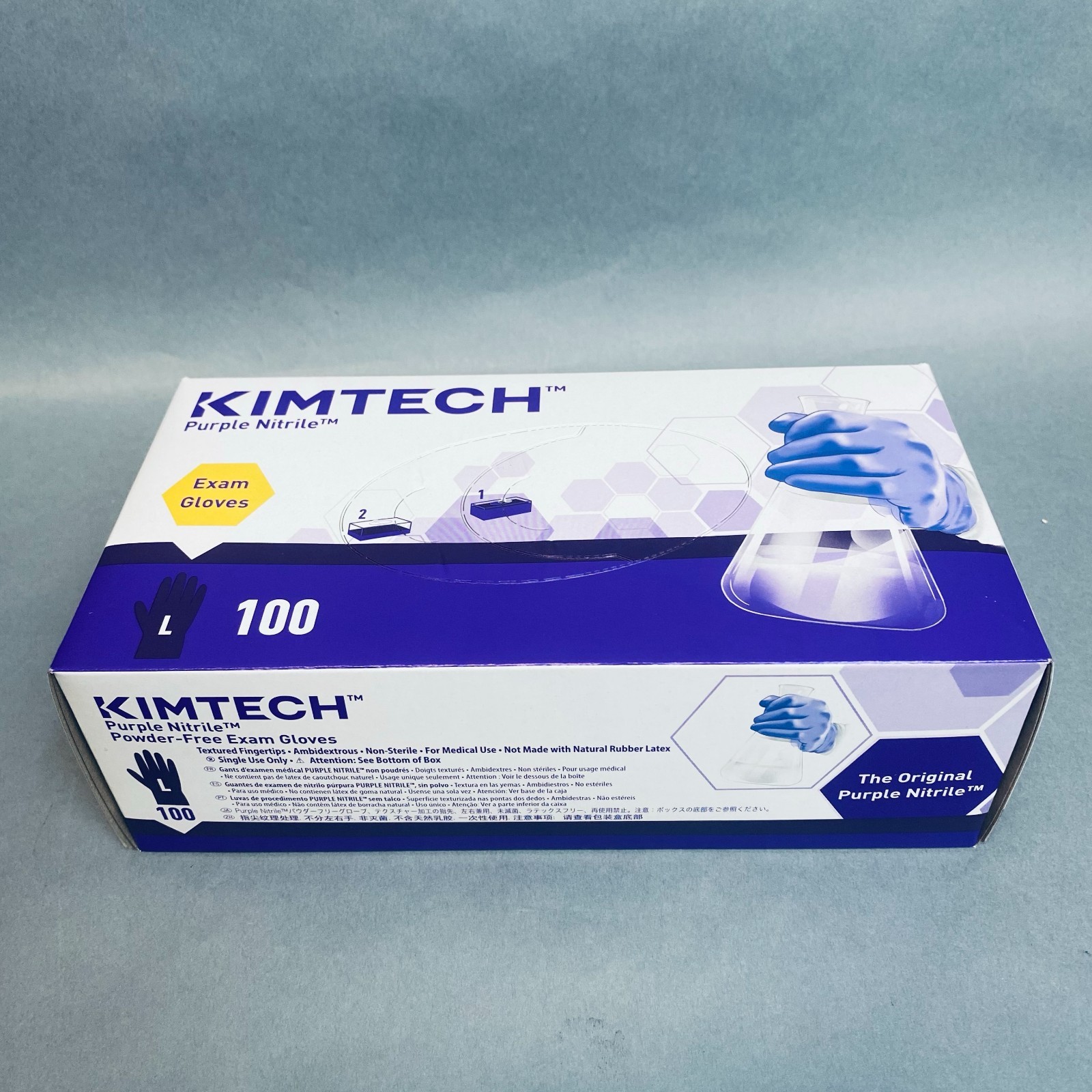 Kimberly-Clark Nitrile Exam Gloves Large Powder Free 10 Boxes of 100 Gloves Each