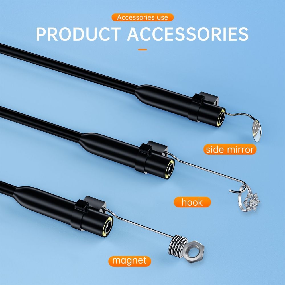 Android Cell Phone/iOS iPhone 15/14/13/12 Endoscope Inspection Camera Waterproof
