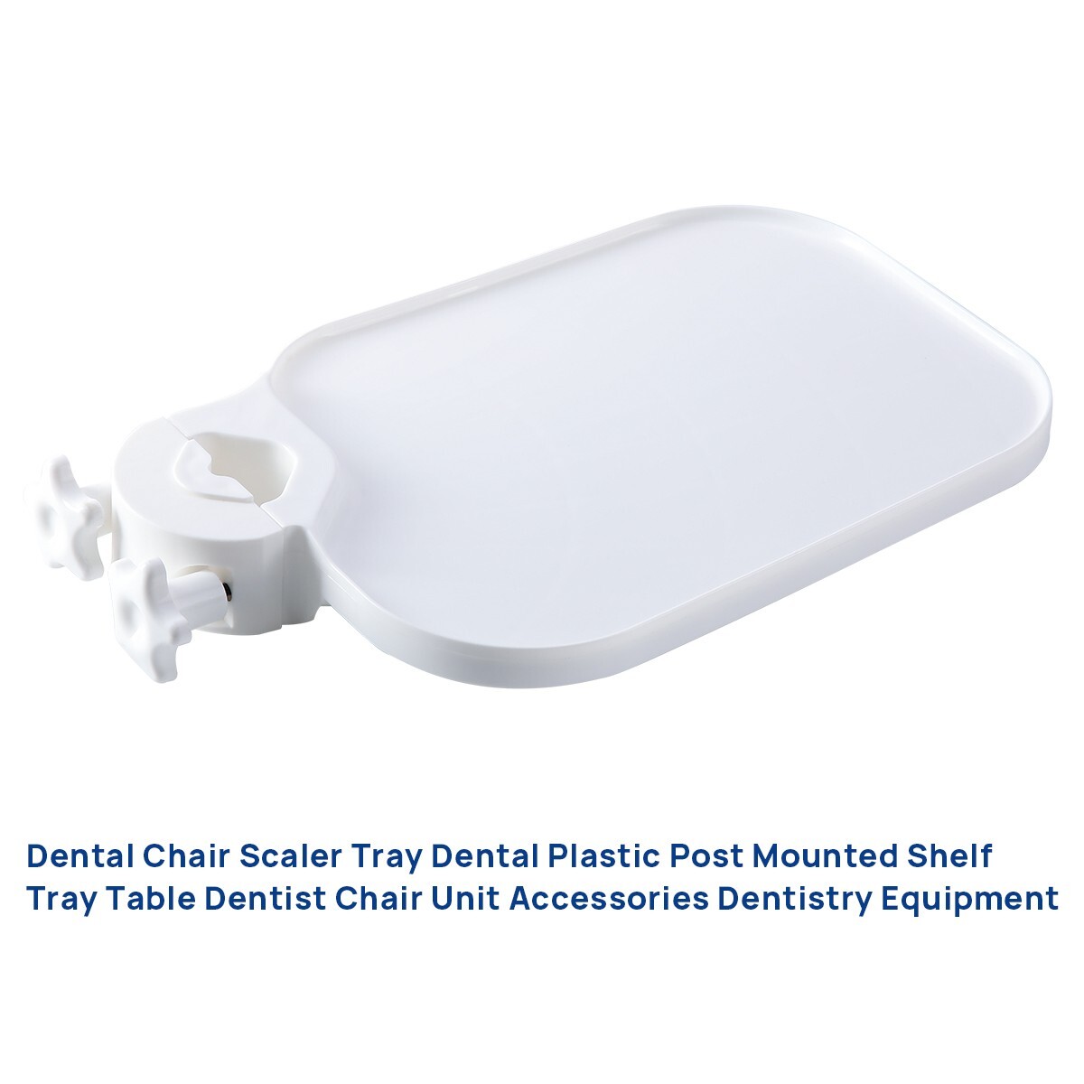 Dental Clinic Universal Plastic Post Mounted Tray Table for Dental Chair Unit