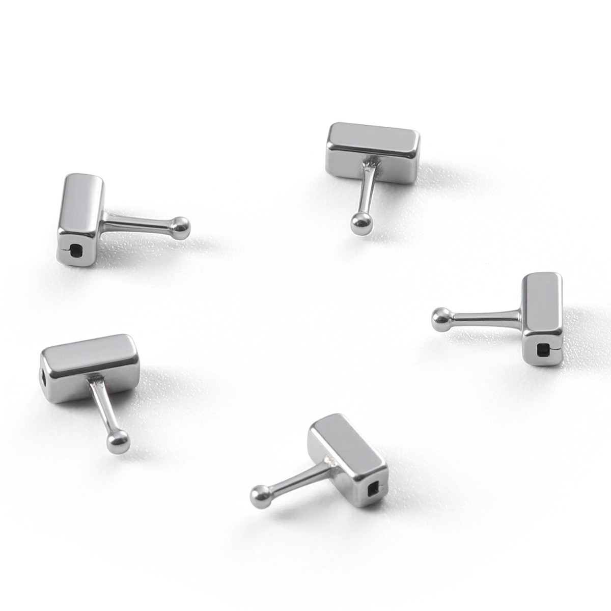 AZDENT Dental Orthodontic Lingual Buttons Bondable Round /Rectangular Base