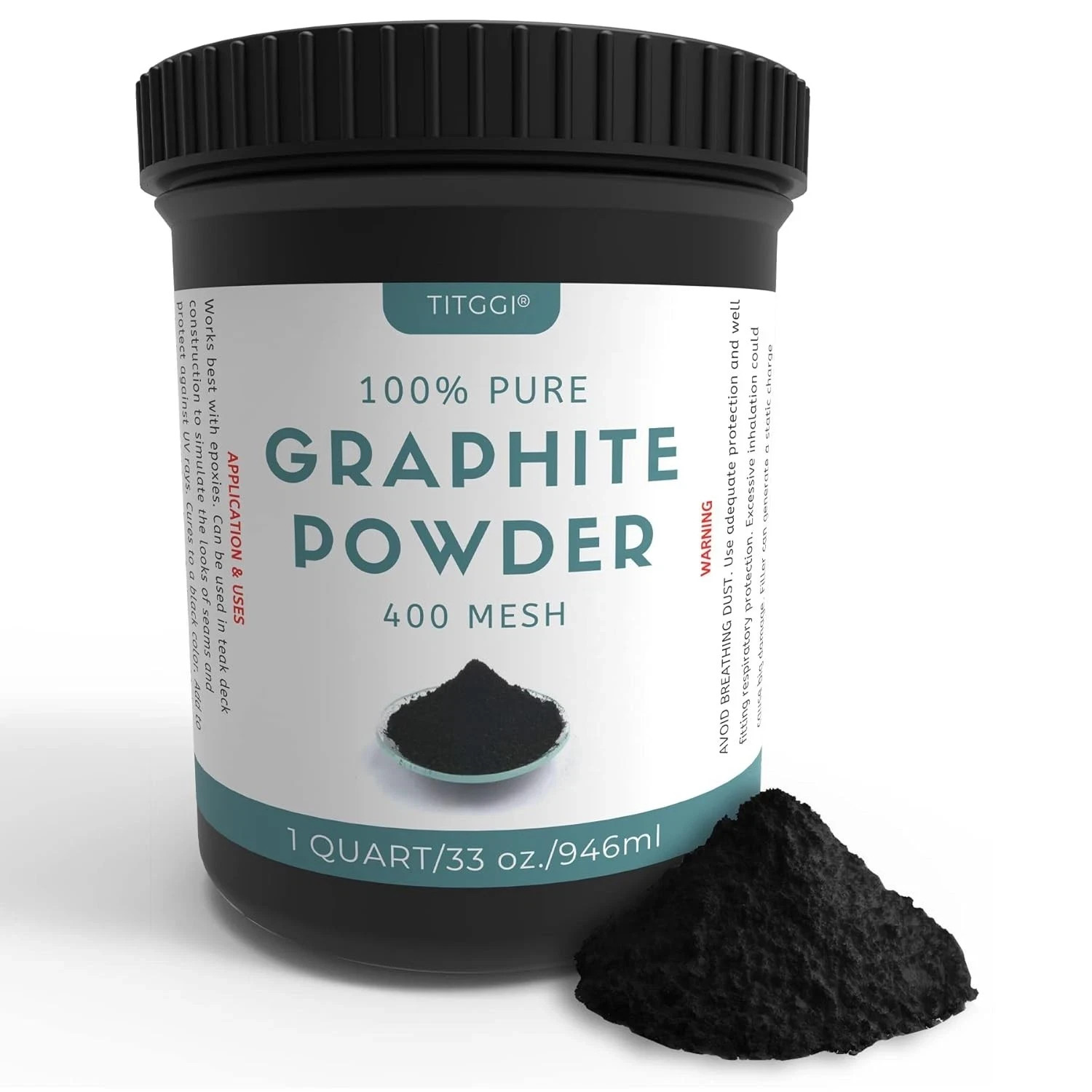 1 Quart Ultra-Fine Pure Graphite Powder – Lubricant for Art & Mechanics
