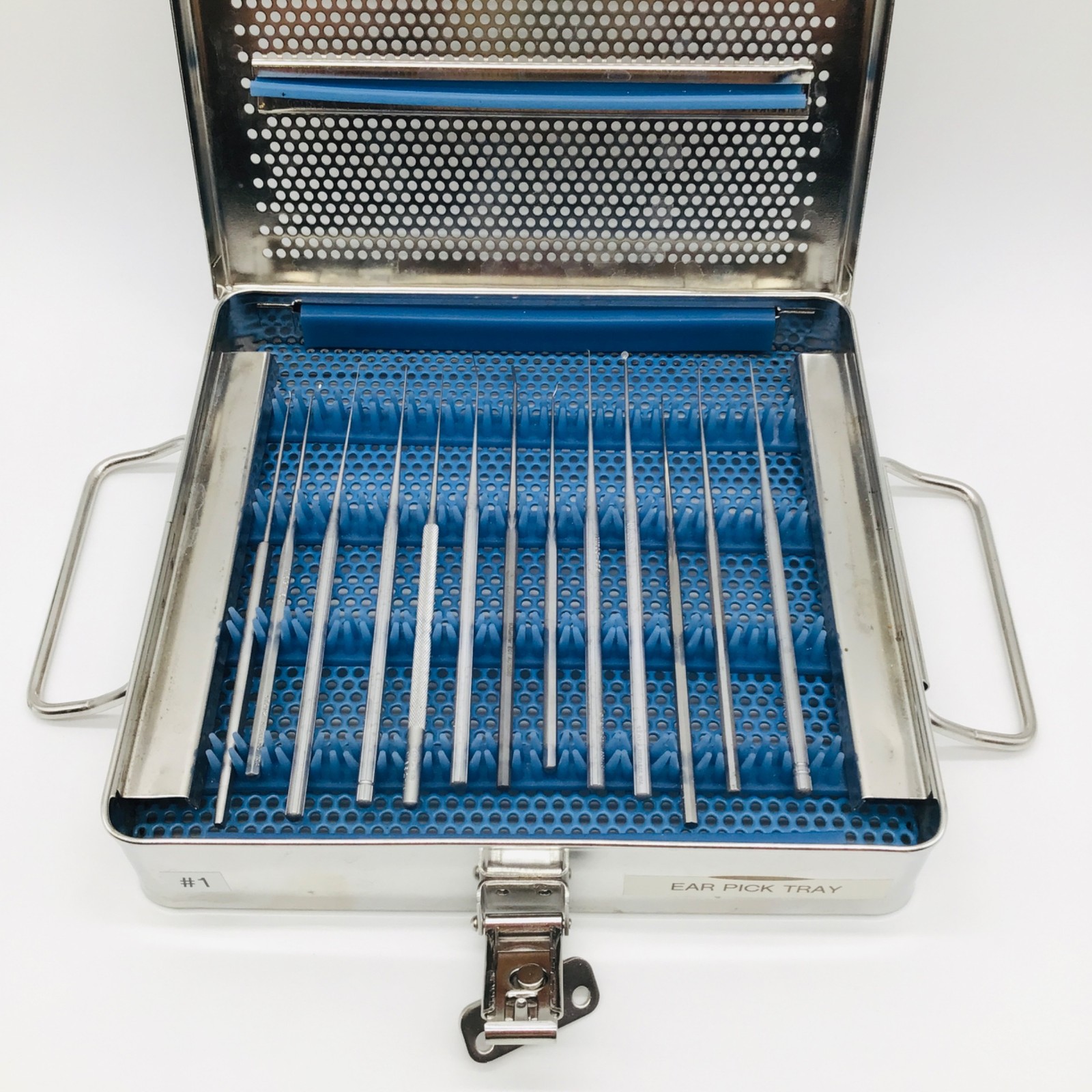 Assorted 13pc. ENT Surgical Instrument Set with Case