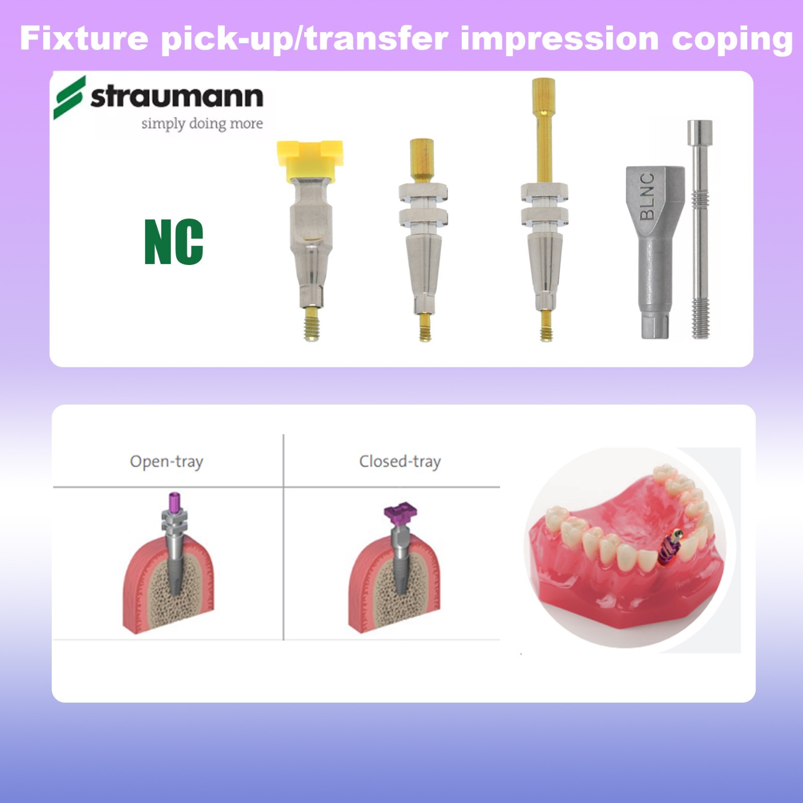 Fit Straumann ITI Healing & Locator Abutment Impression Transfer Analog Scanbody