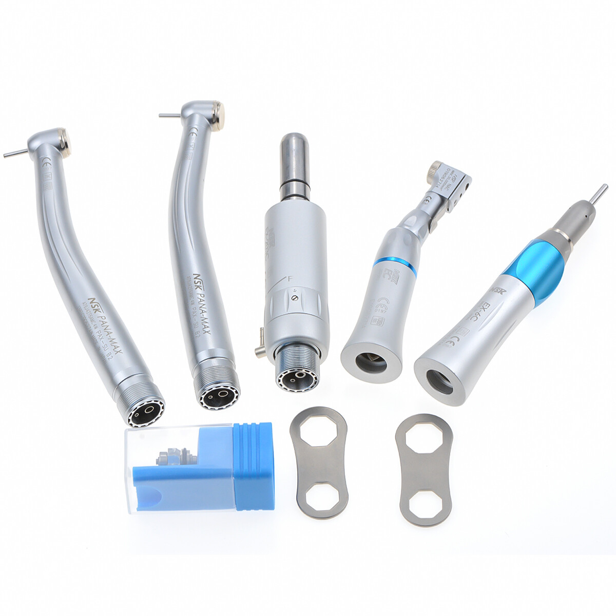 GU-P206S Portable Air Compressor Dental Unit + High Low Speed Handpiece Kits 2H