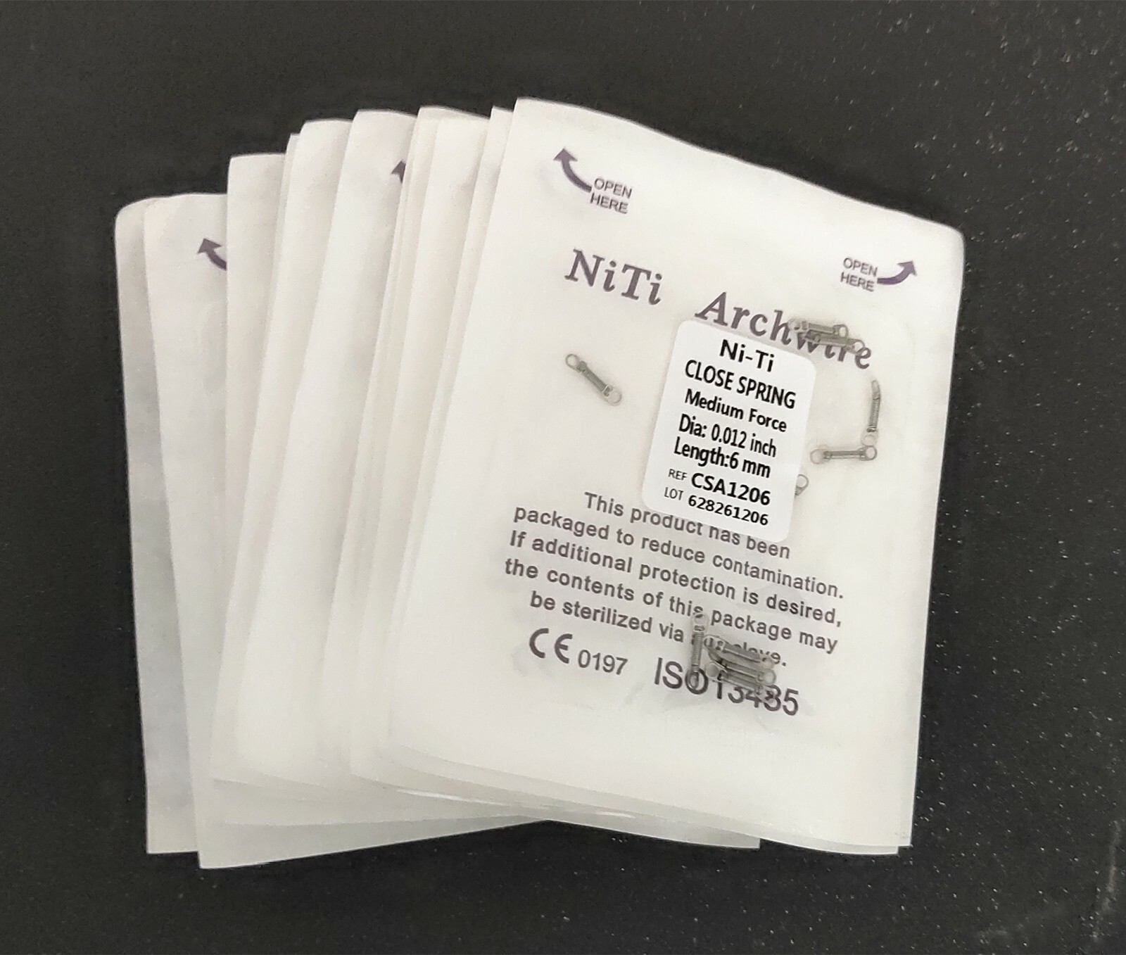 20 Packs 200 Pcs 012*6mm Dental Niti Alloy Close Coil Spring 10pcs/Pack