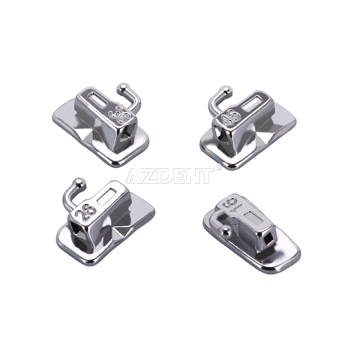 AZDENT Dental Orthodontic Self Ligating Bracket Braces Mini Roth 022 Hooks 345