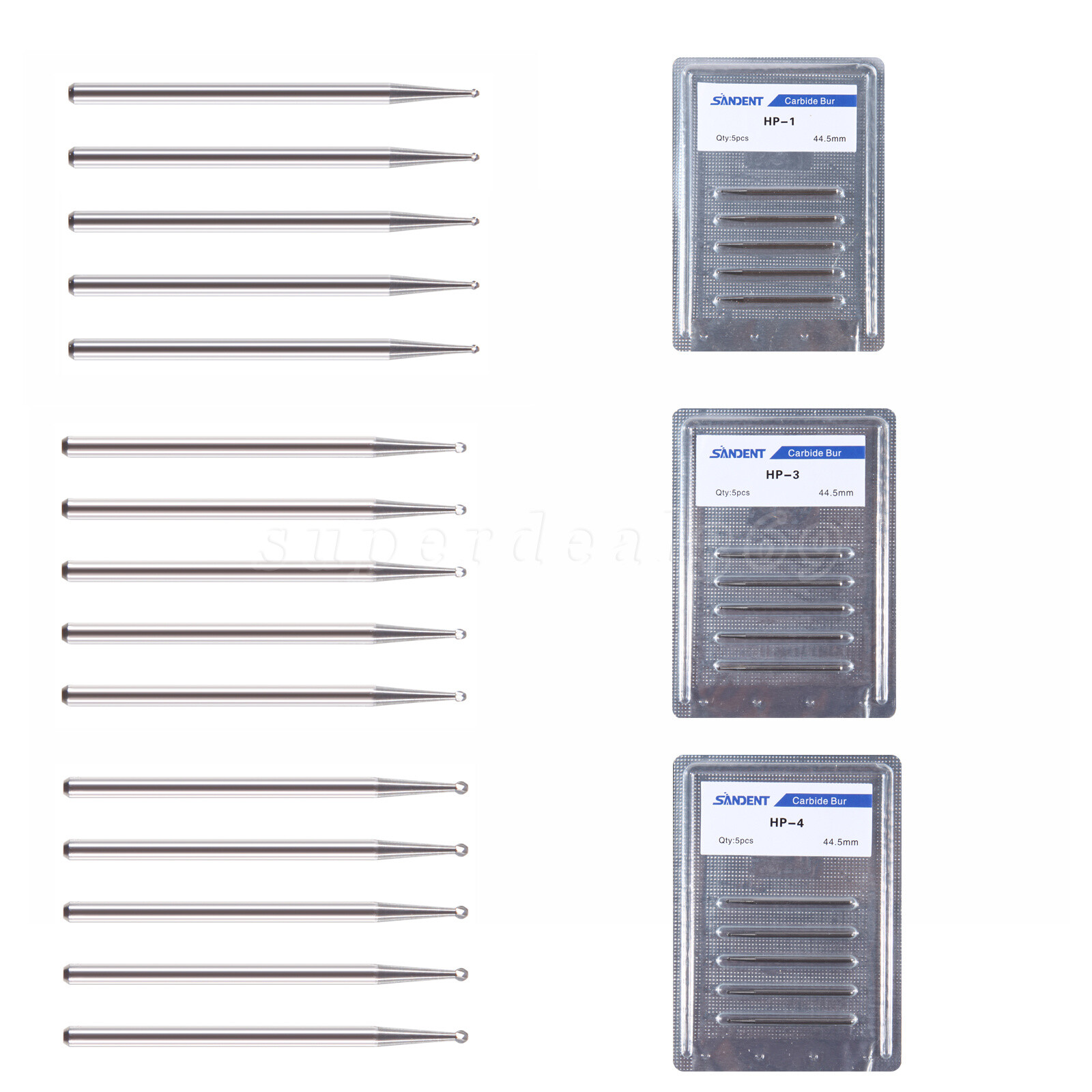 Dental Carbide Burs HP 1 2 3 4 8 Long Straight Bur Slow Speed Handpiece Prima ns