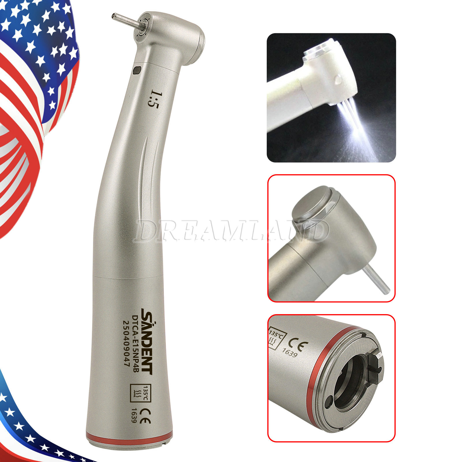 ASkeadnt Standard Head High Speed Attachment Contra Angle 1:5 Electric