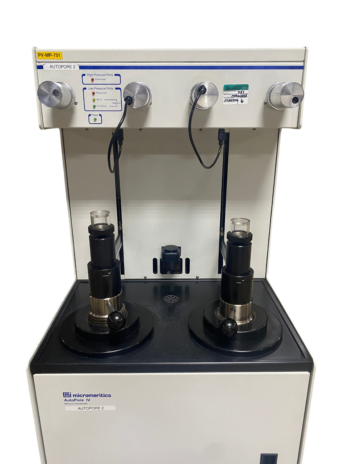 Micromeritics AutoPore IV 9520 Mercury Porosimeter 16,026 Chamber Cycles