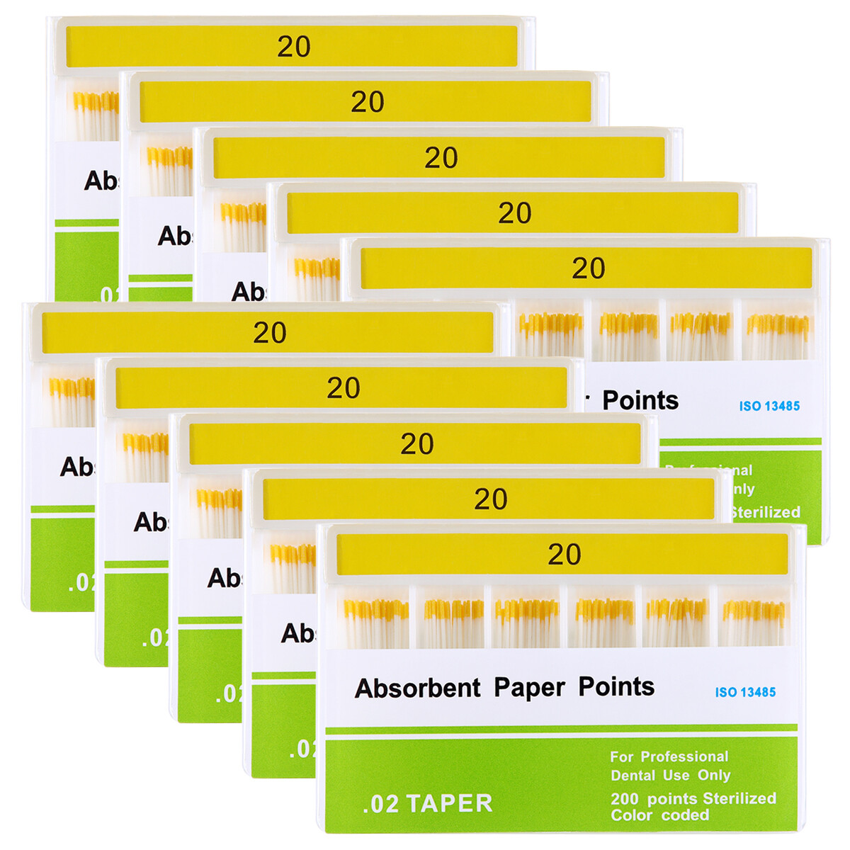 Dental Obturating Absorbent Paper Points 02/04/06 15-40# Endodontic Root Canal