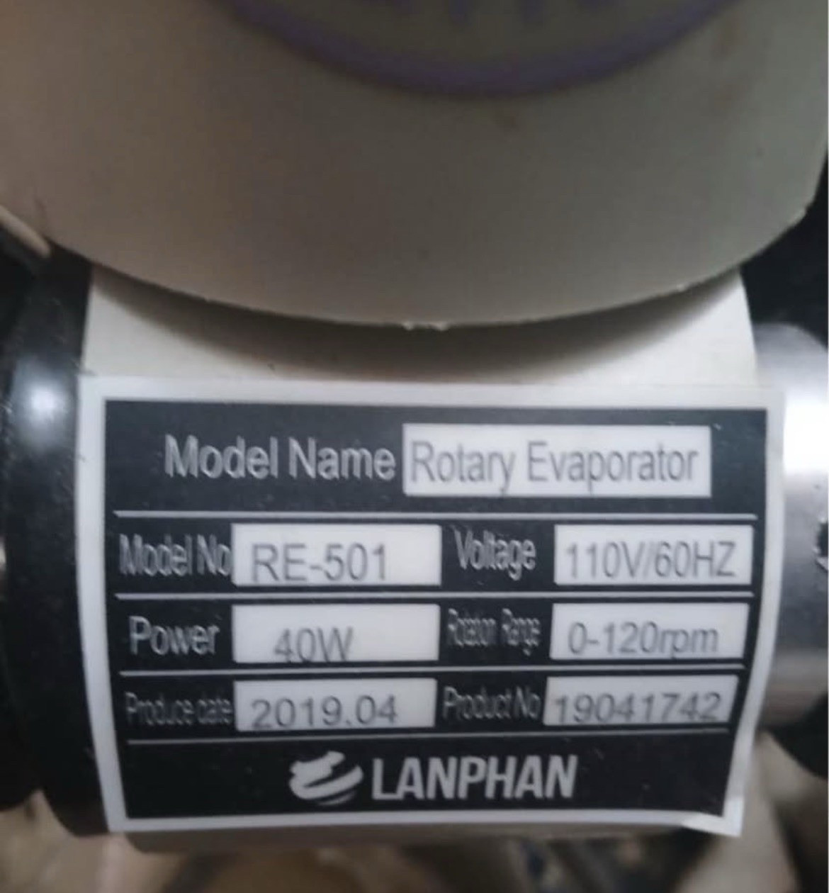 5 Liter Rotary Evaporator 110V 40W 0-120rpm LANPHAN. USA Labs chiller DFY 5/10