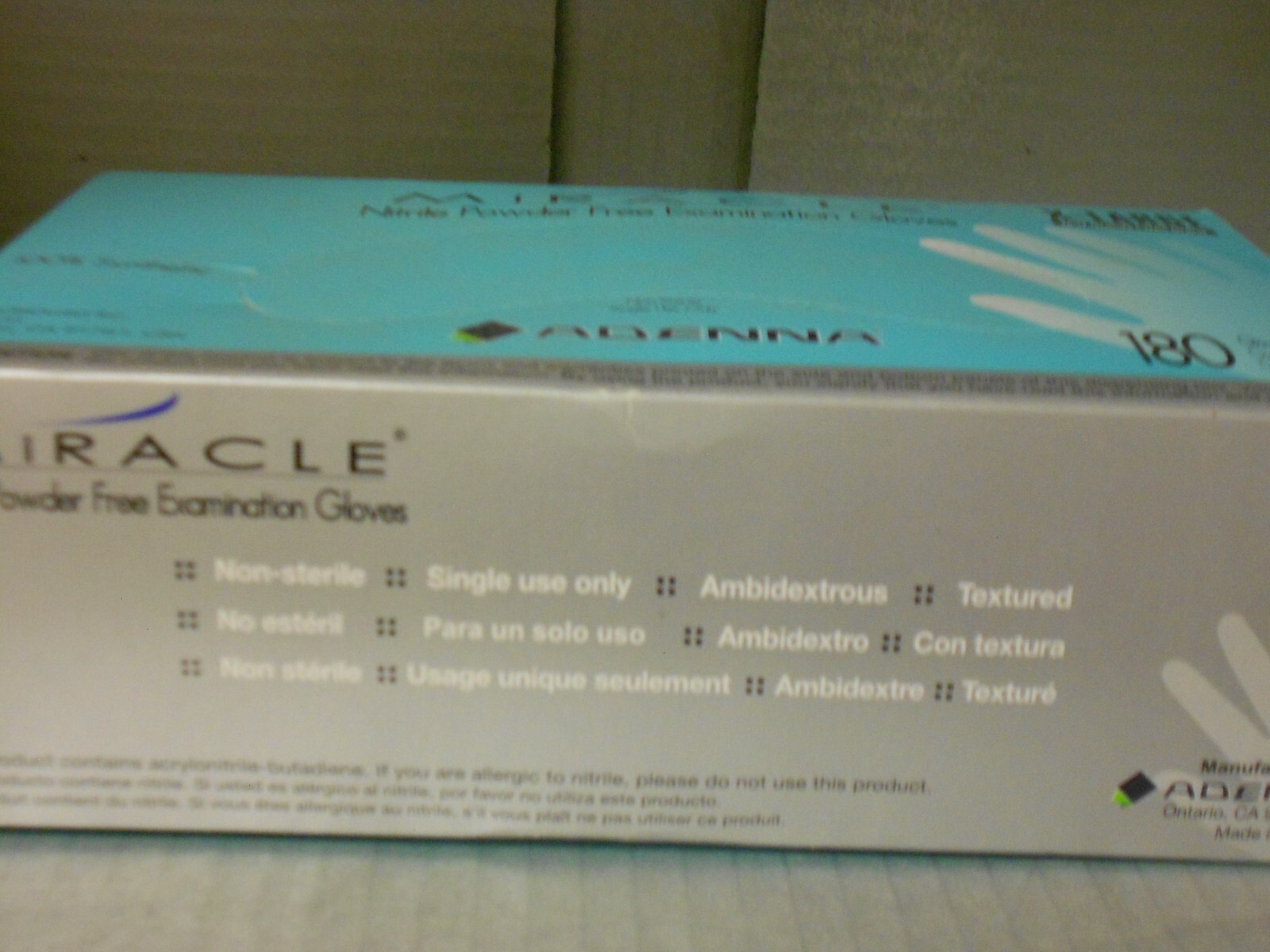 Adenna Miracle PF nitrile Exam gloves 200 CT BOX