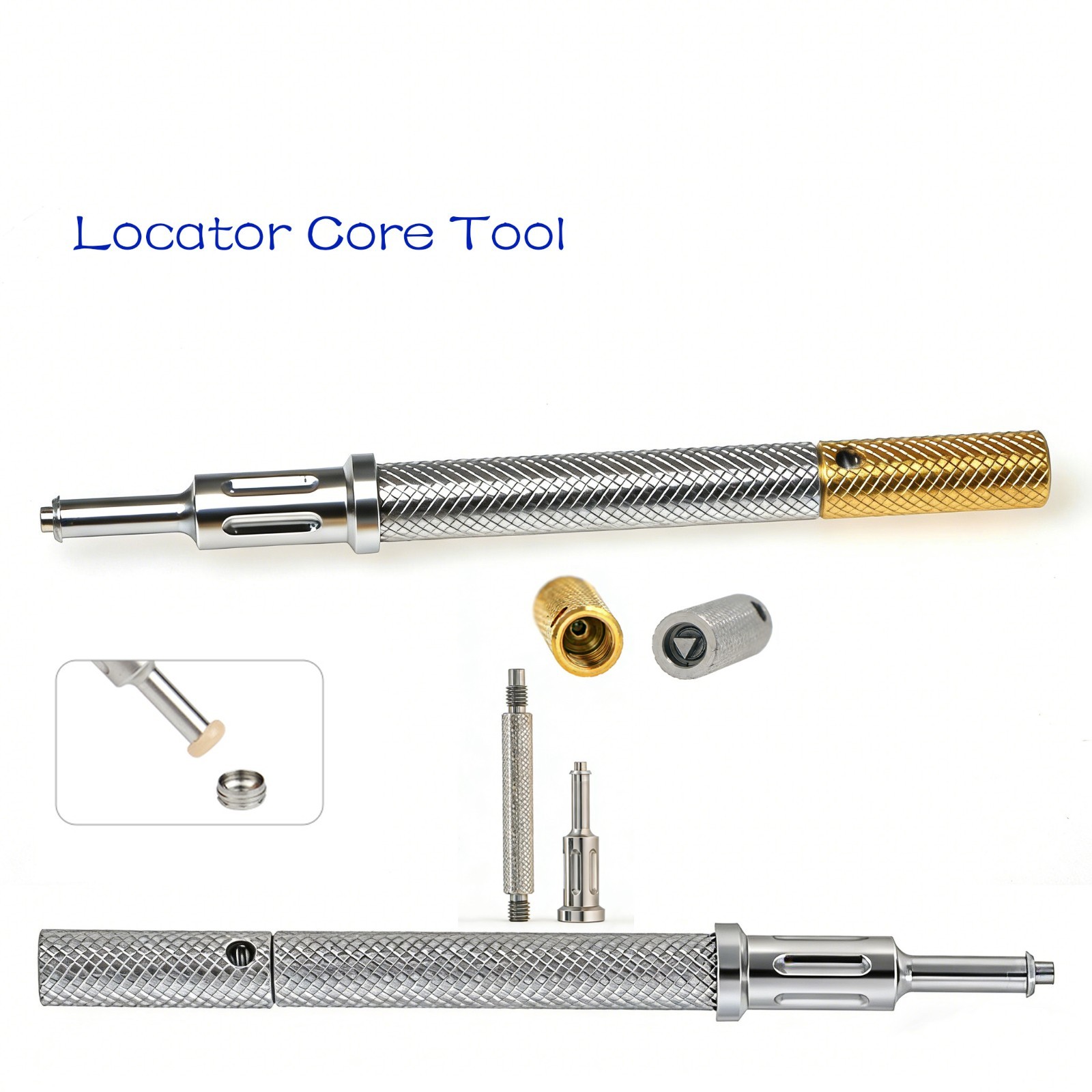 Dental Locator Core Tool Insertion Extraction Removal Male Caps Driver Zest fits