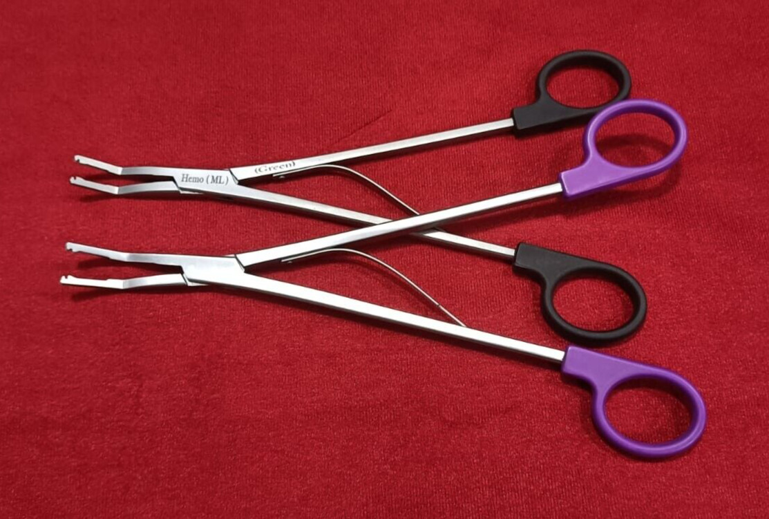Open Surgery Hem-o-Lok Applier Purple/ Black (L/ML) Reusable Instrument – 2 nos