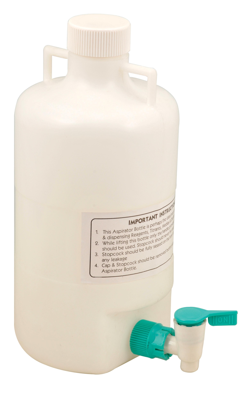 5 Liter Polypropylene Aspirator Bottle with Leak Proof Spigot – Eisco Labs