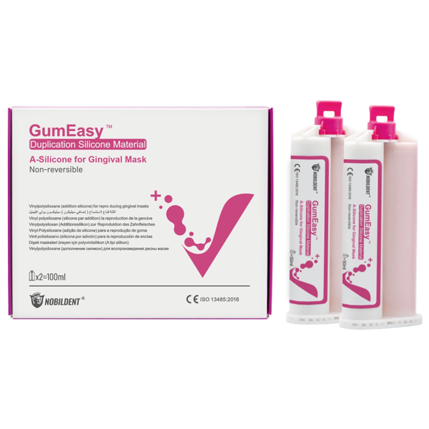 Vincismile Non Reversible Automix Flexible A-Silicone-Based for Gingival Masks