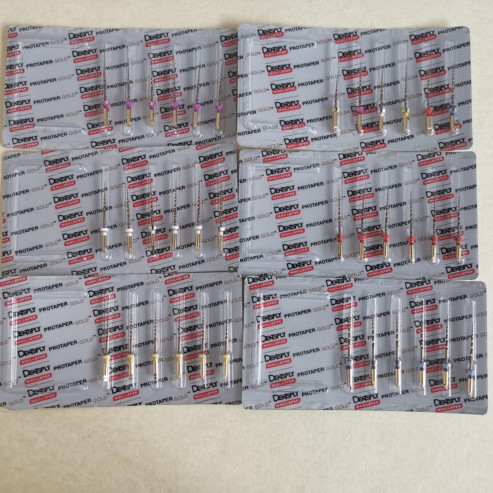 Dentsply ProTaper Gold Rotary Files F1,F2,F3,S1,S2,SX-F3 6 files packs