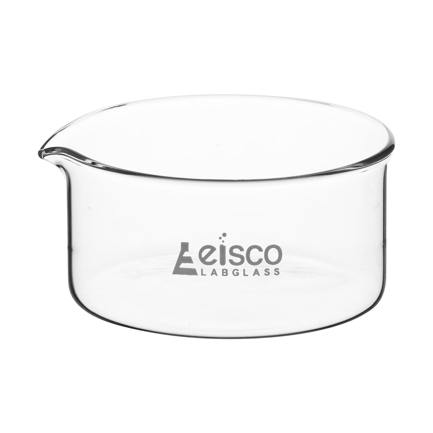 EISCO Crystallizing Dish, 300ml – Flat Bottom, with Spout – Borosilicate 3.3…