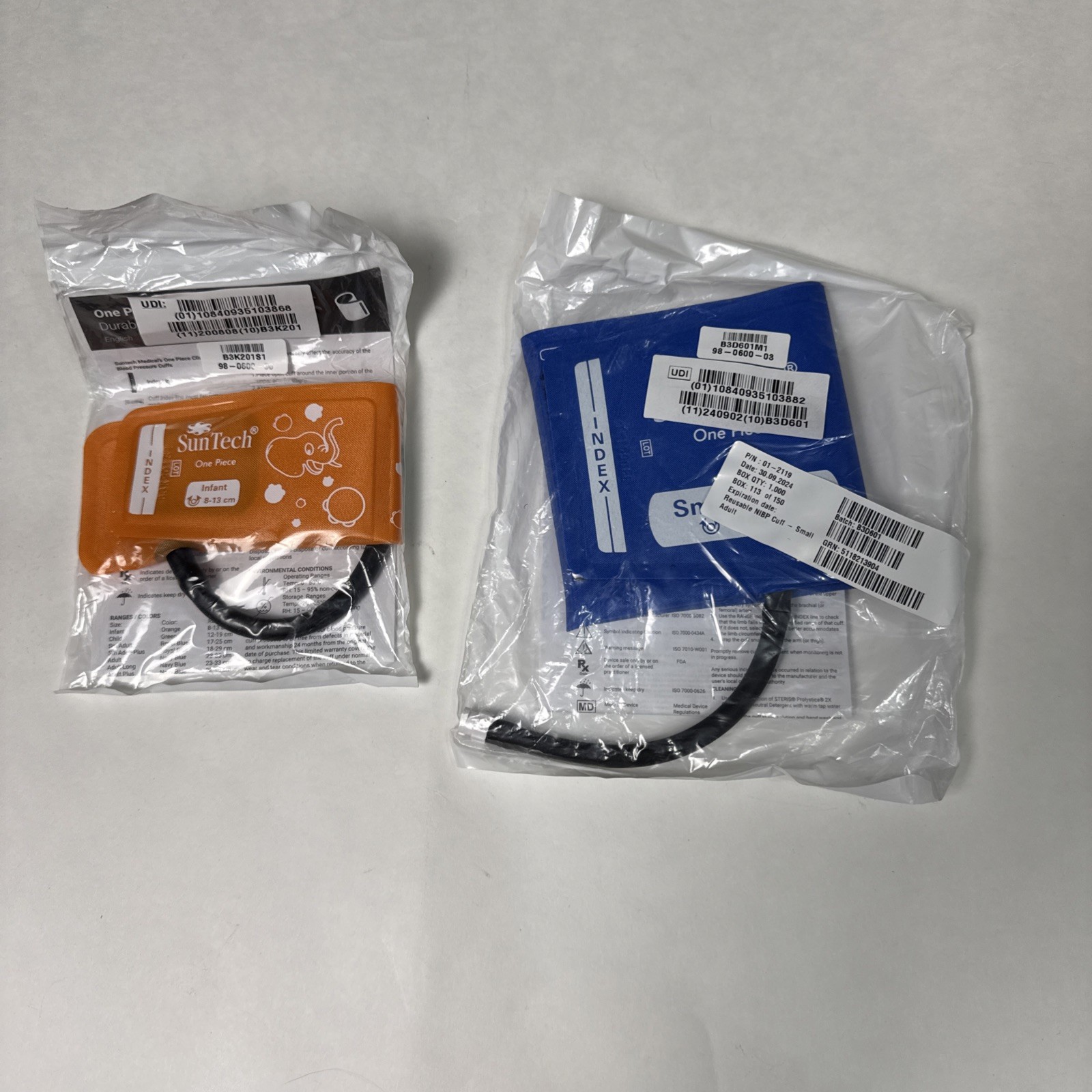 New Sealed SunTech BP Cuff Lot Infant, Small Adult 222OPC