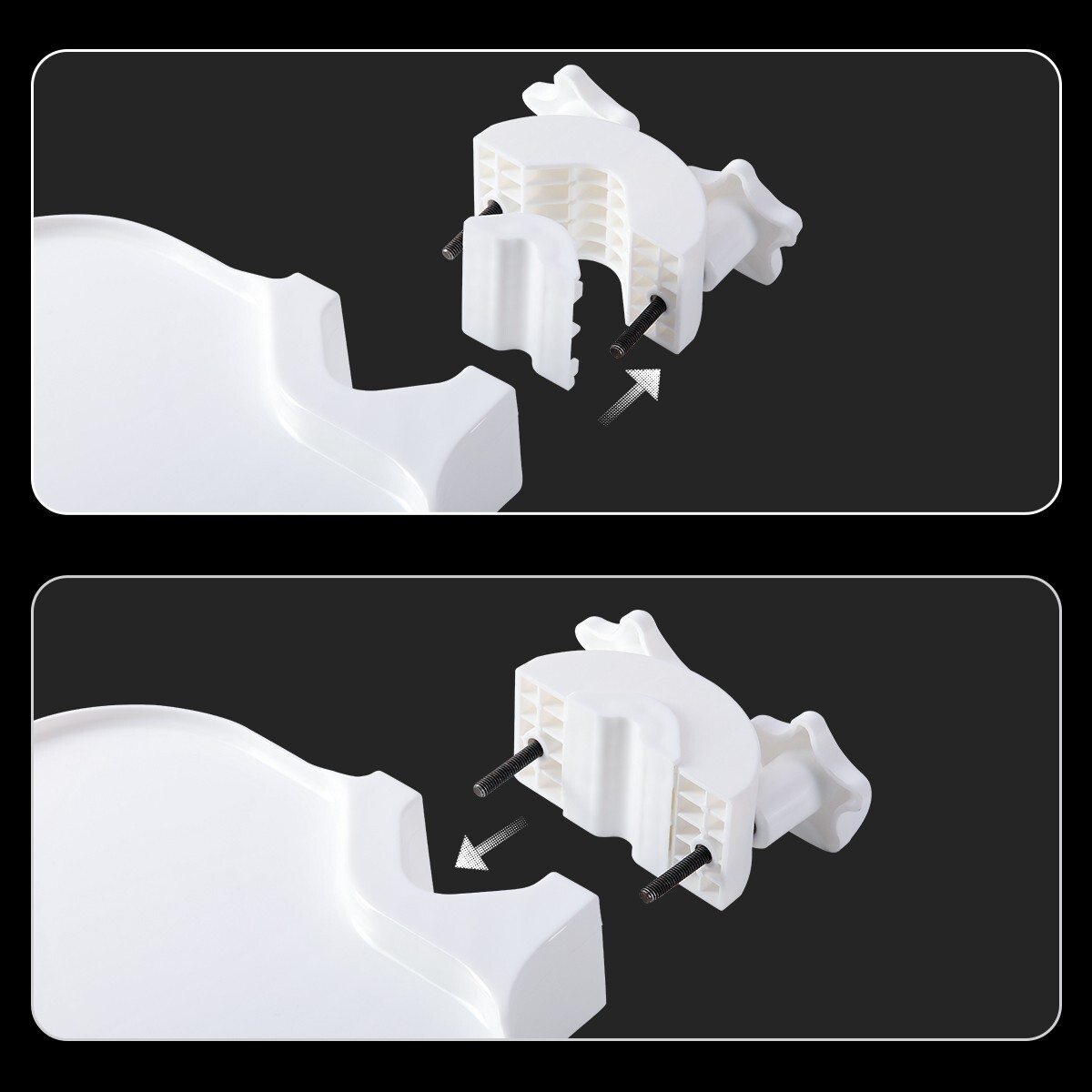 Dental Post Mounted Utility Tray for Dental Chair Unit Dental Instrument Tray