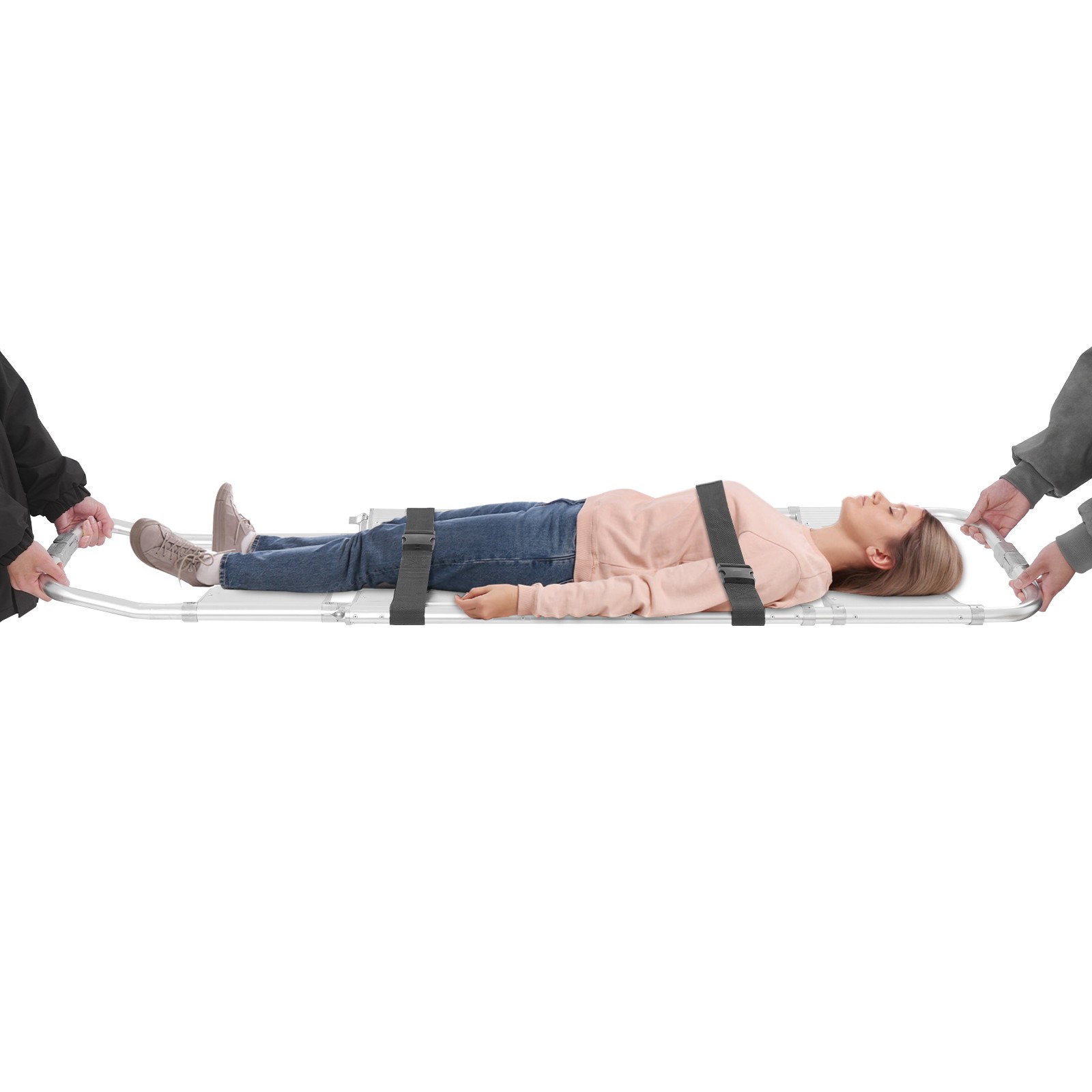 Foldable Stretcher Adjustable Length Patient Transport Medical Stretcher 159kg