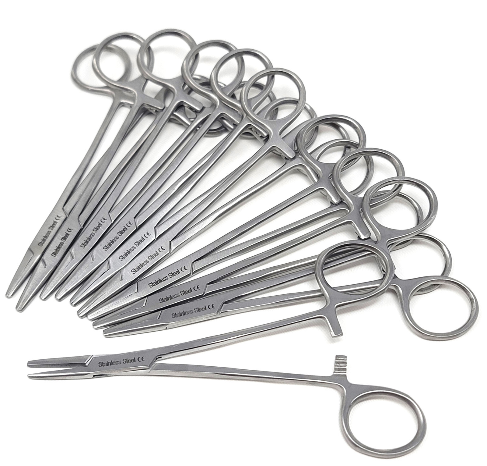 10 WEBSTER NEEDLE HOLDERS DRIVERS 5″ SMOOTH PLAIN JAWS SURGICAL DENTAL