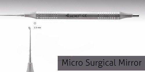 DENTAL MICRO SURGICAL MIRRORS Round Mirror # Small # 2.5mm MMRS Instrument 786A+