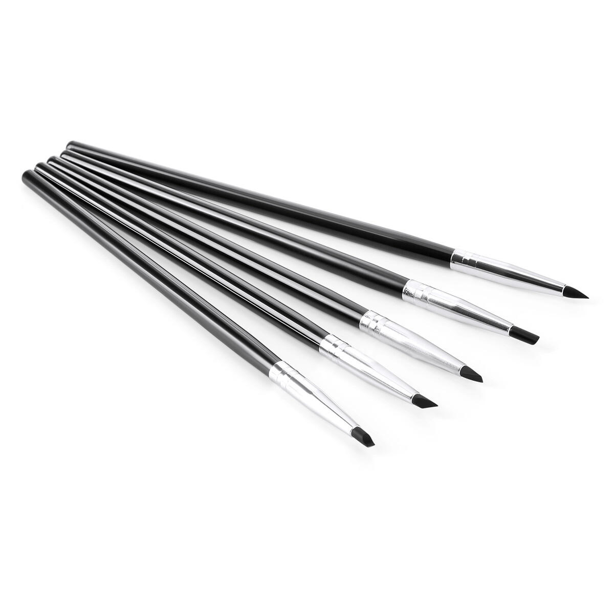 5 Pcs/Kit Dental Composite Silicone Brush Pen Resin Veneer Cement Porcelain Nib