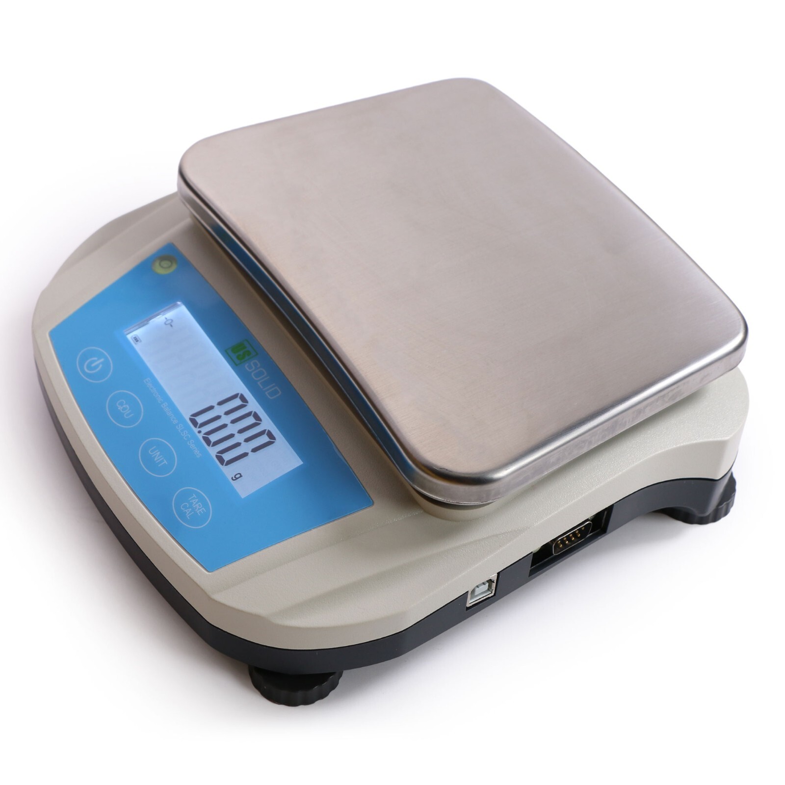 U.S. Solid 5000 x 0.01 g Precision Balance Scale RS232 USB Interface AC/DC Power