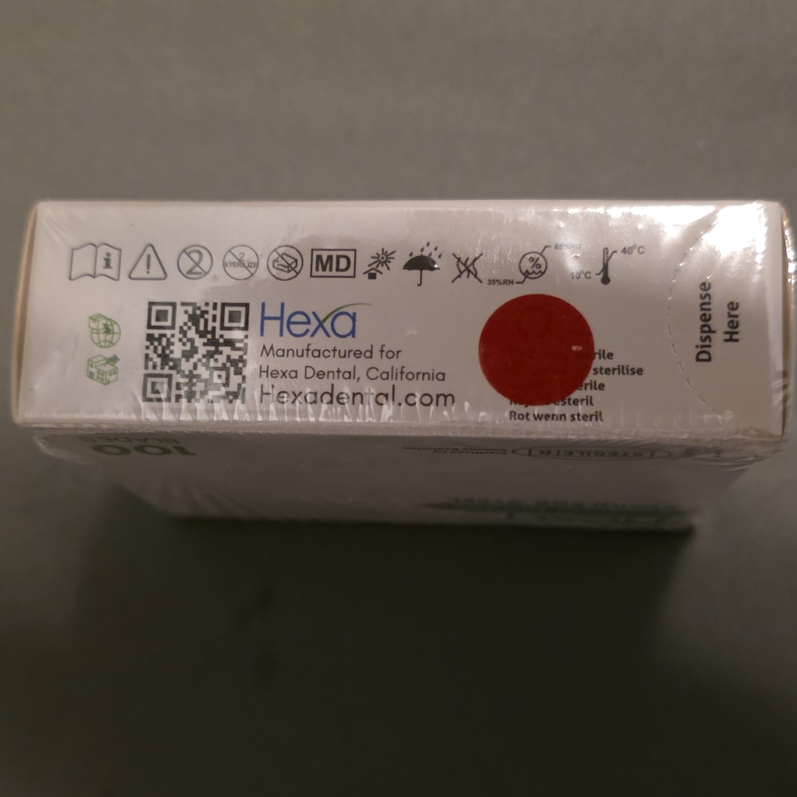 Hexa Surgical Blades Stainless Steel No. 15 Fitment No. 3 Dental PSS15