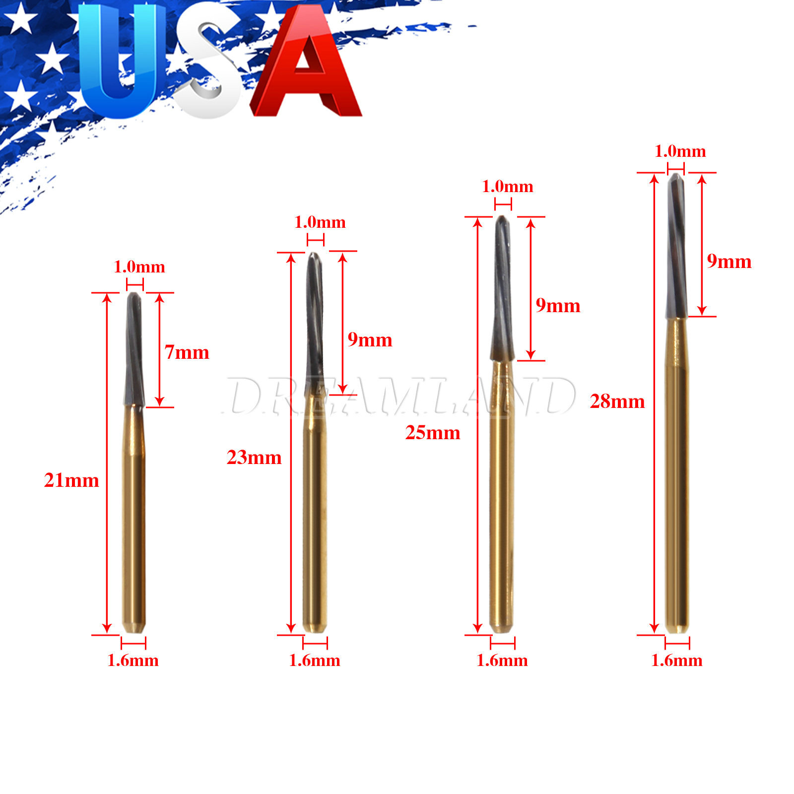 5-50pcs Dental Surgical Endo-Z Bur Carbide Tungsten Finishing cutter FG burs SJK