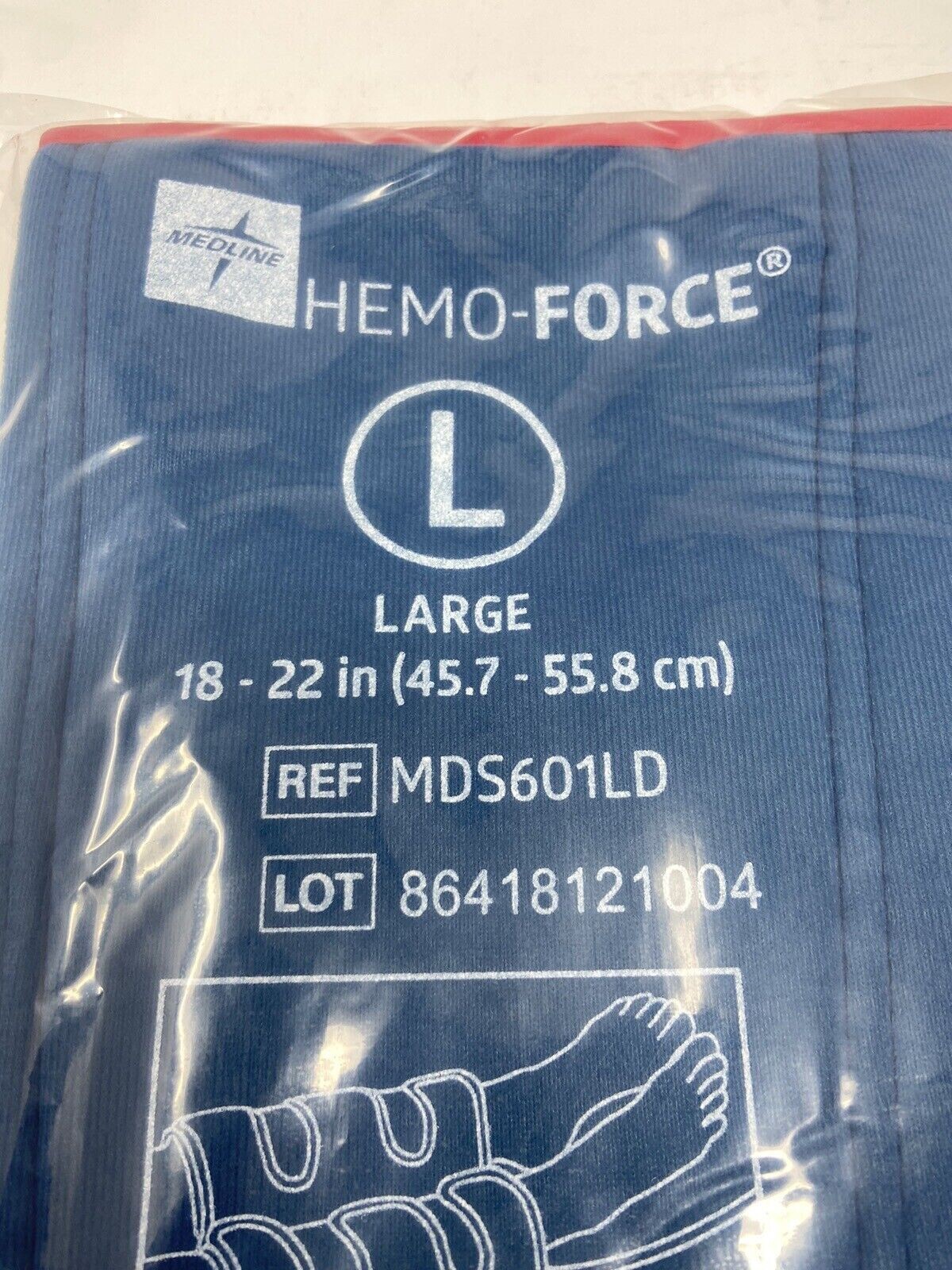 Medline Hemo-Force Calf Garment – Large 18-22″ – MDS601LD – 1 Pair