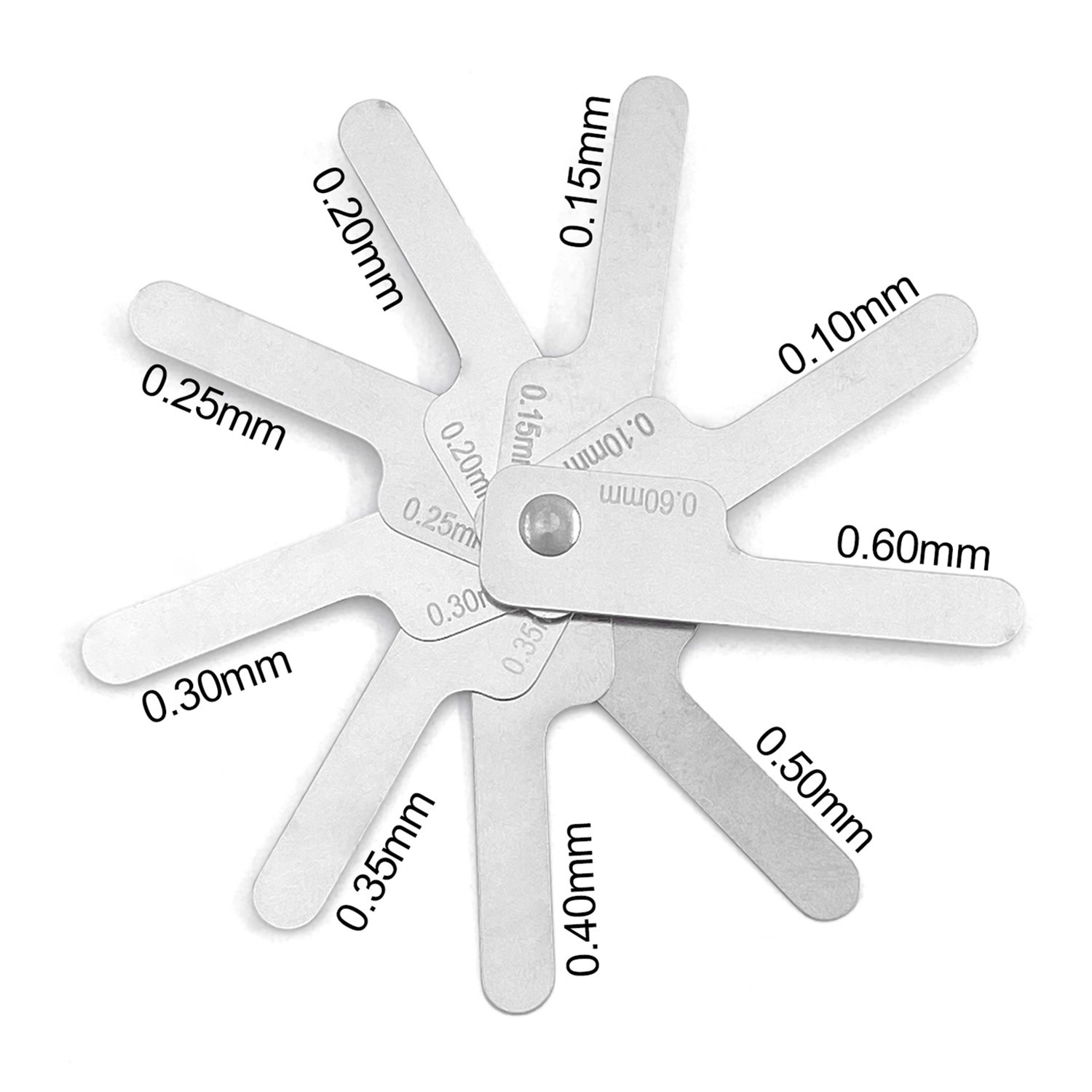 Dental Orthodontic Interproximal Reduction IPR Gauge Ruler 0.10-0.50mm