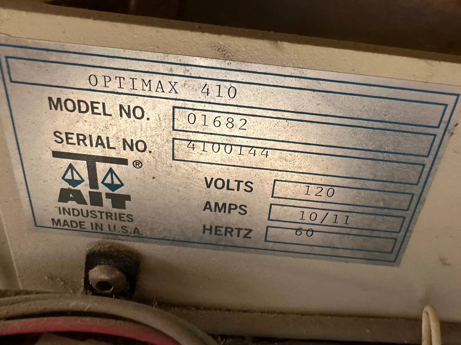 AIT Industries Optimax 410 Automatic Lens Edger