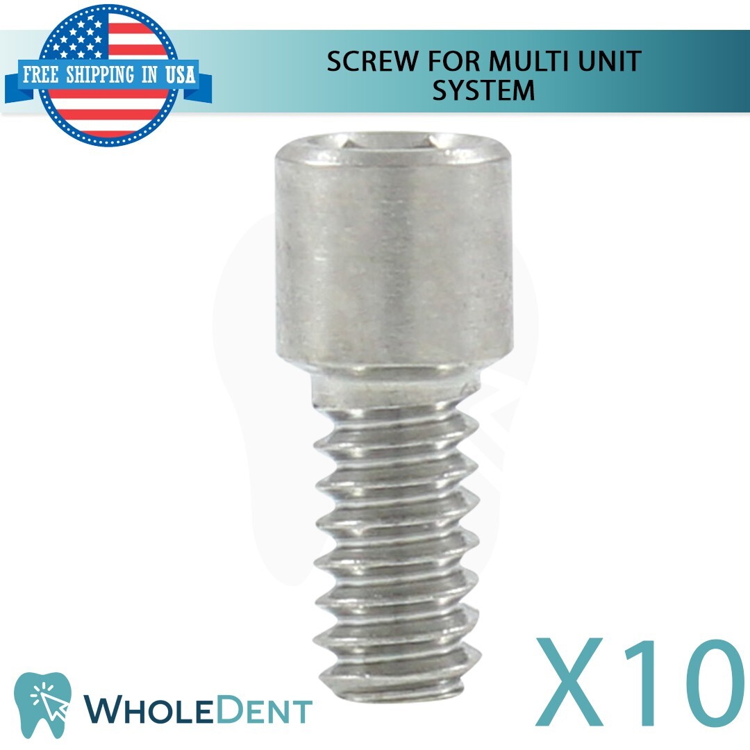 10X Titanium Screws For Straight & Angulated Multi Unit 1.6 Abutment Dental