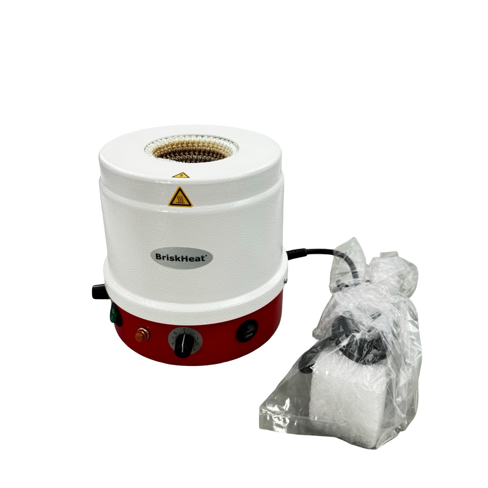 BriskHeat HM0100MS1 Heating Mantle 110W 120V 450°C Lab Flask Size 100ml