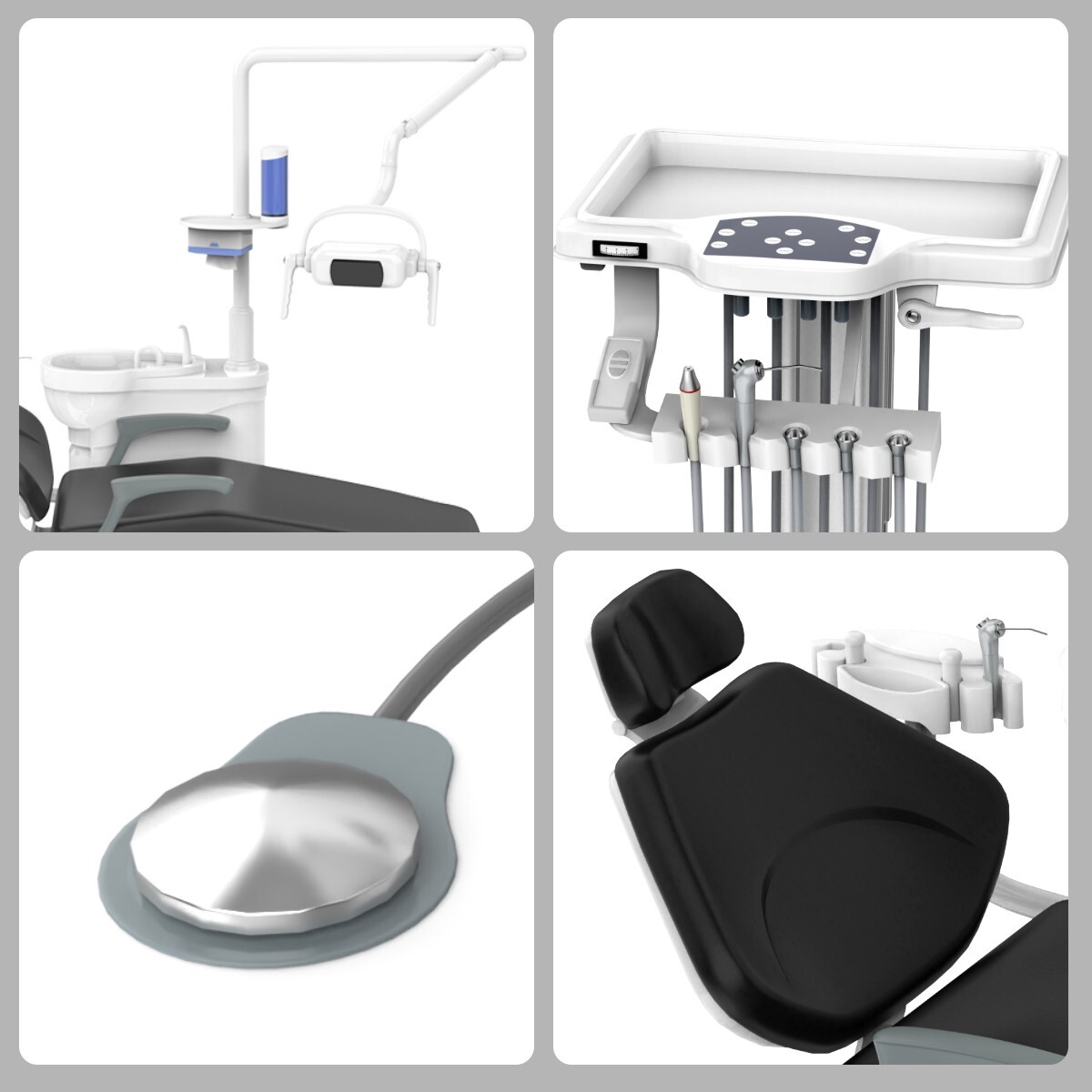 Unidad Dental con Silla Motor DC Controlado por Computadora / Unidad de Entrega