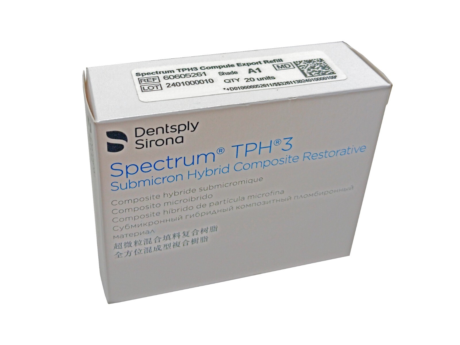 TPH 3 Compules Restorative Composite 20/Pk Light Curing Dentsply All Shades