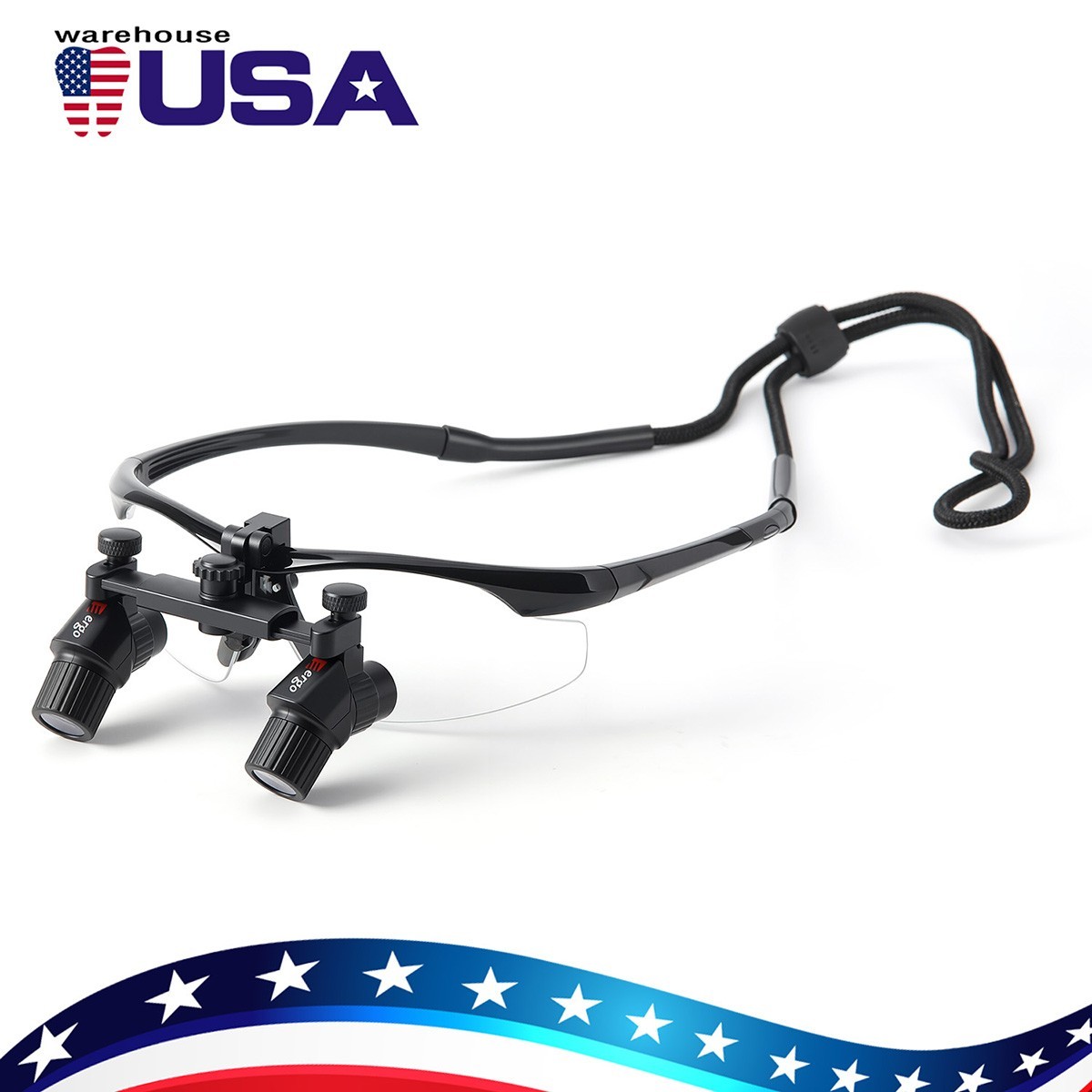 Ergo Dental Loupes Upright Posture Prism Optics Protect Spine 4.0X Magnific