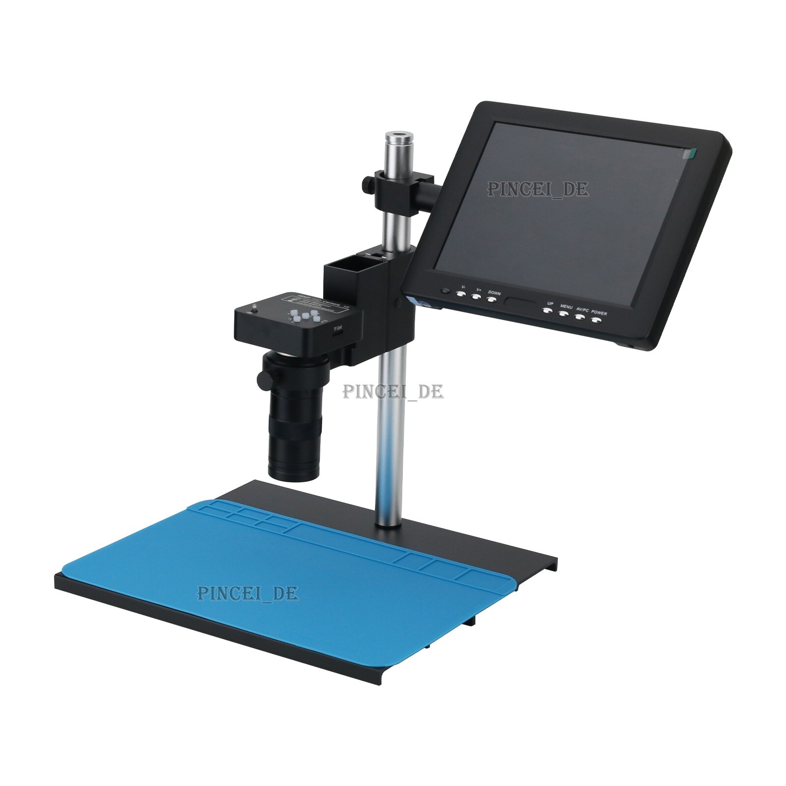 HAYEAR Digital Microscope w/ 1080P 48MP FHD Camera 150X Lens 56-LED Light 8″ LCD