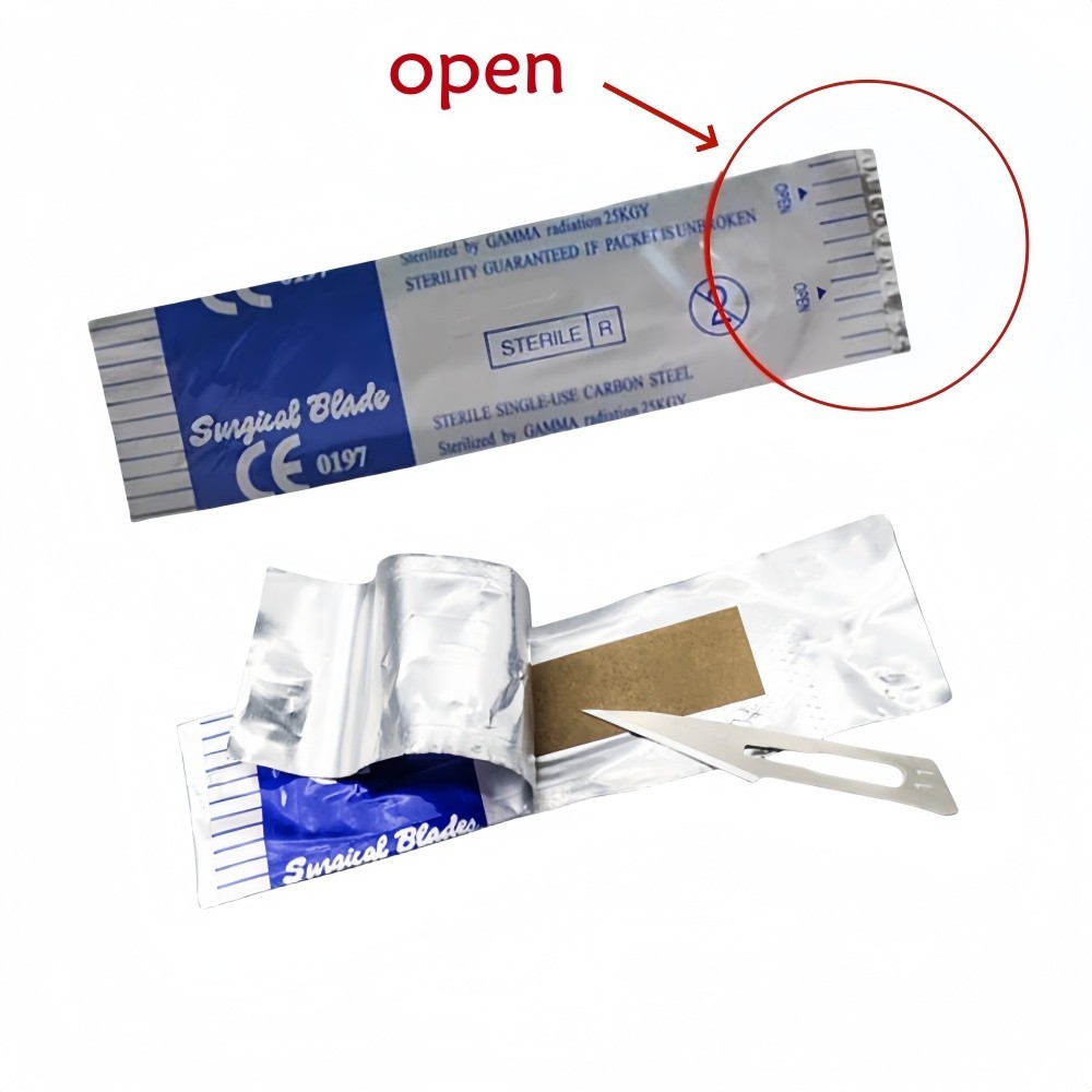 100pcs/box Dental Surgical Blade Sterile Carbon Steel Scalpel #11 sterile USA