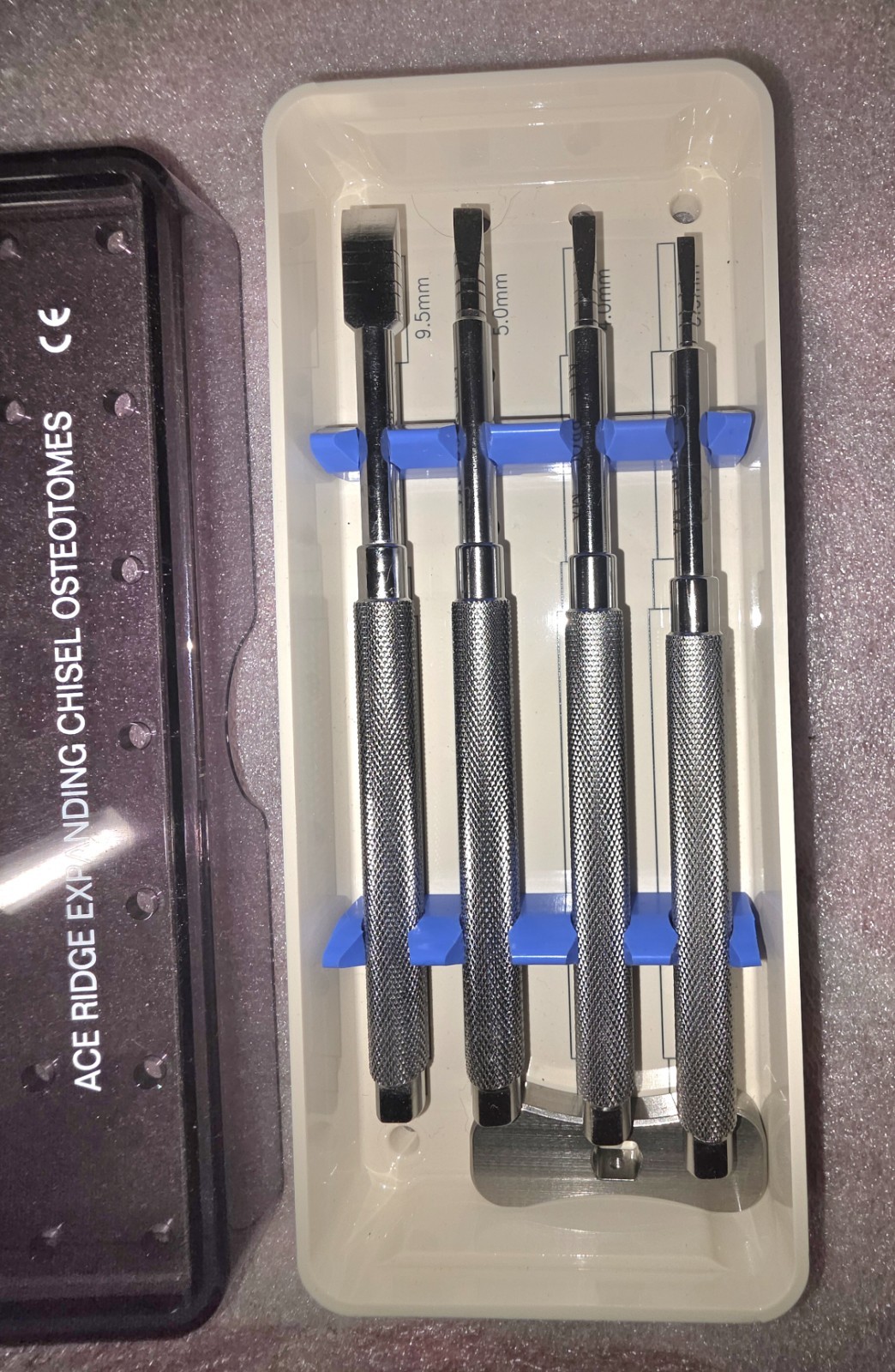 ACE Dental Implant System Osteotomes Set w/ Case 3.5-5.0mm