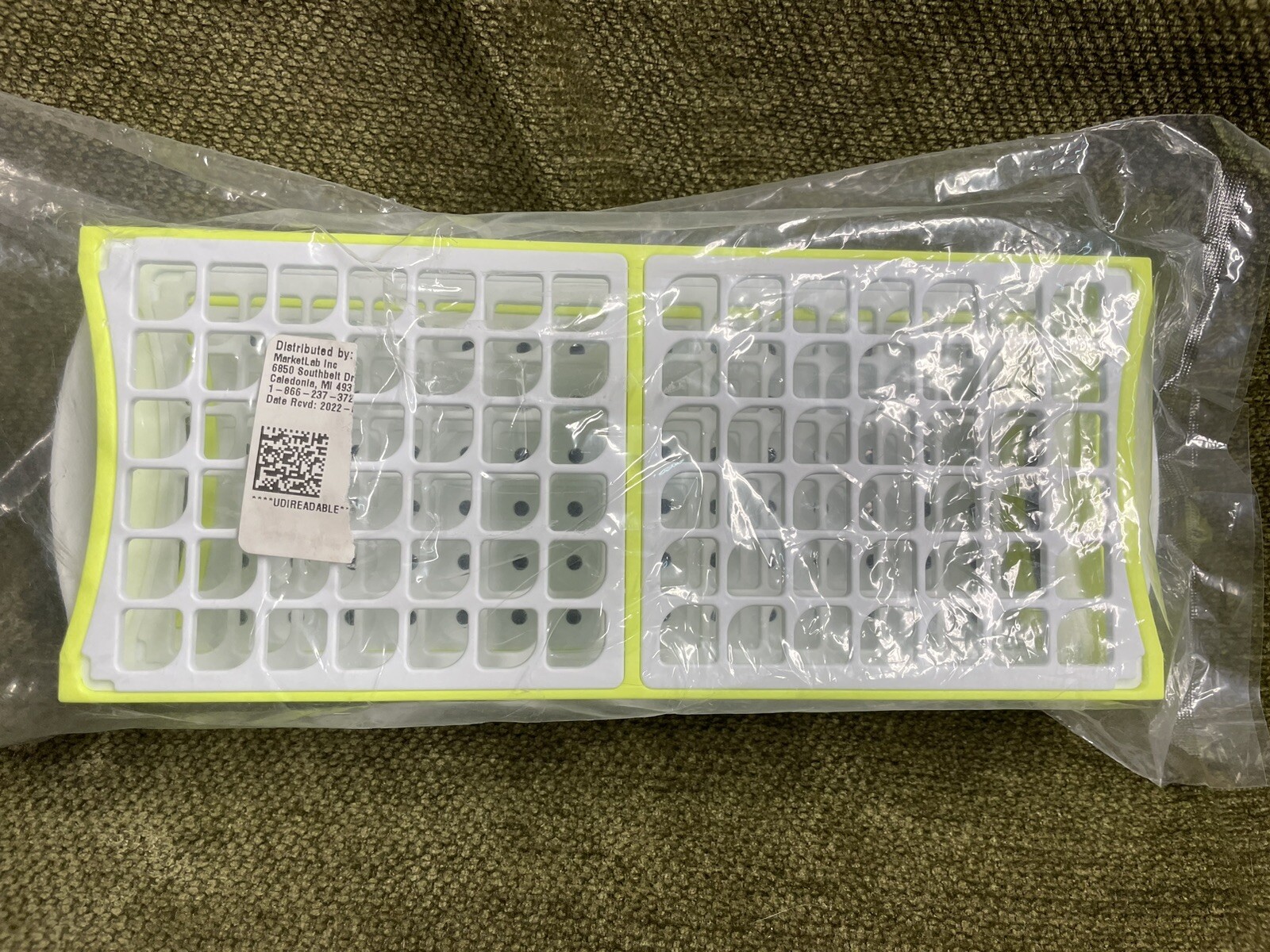 All Plastic PP Test Tube Rack, 13mm Holes 6×14 (Total 84)-Submersible