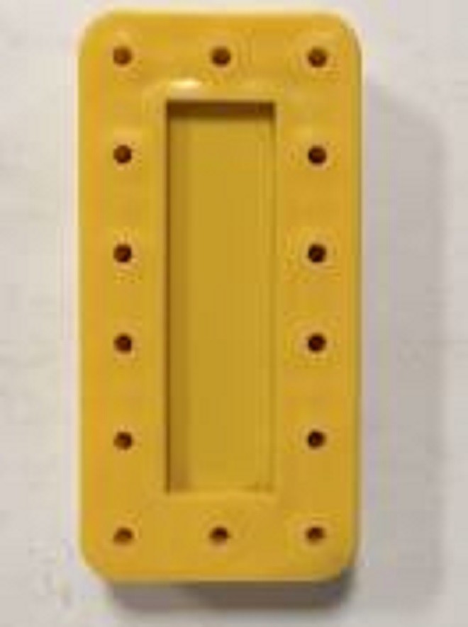 4X Neon Yellow Rectangle Magnetic Dental Bur Stands Block Holder 14 Holes New