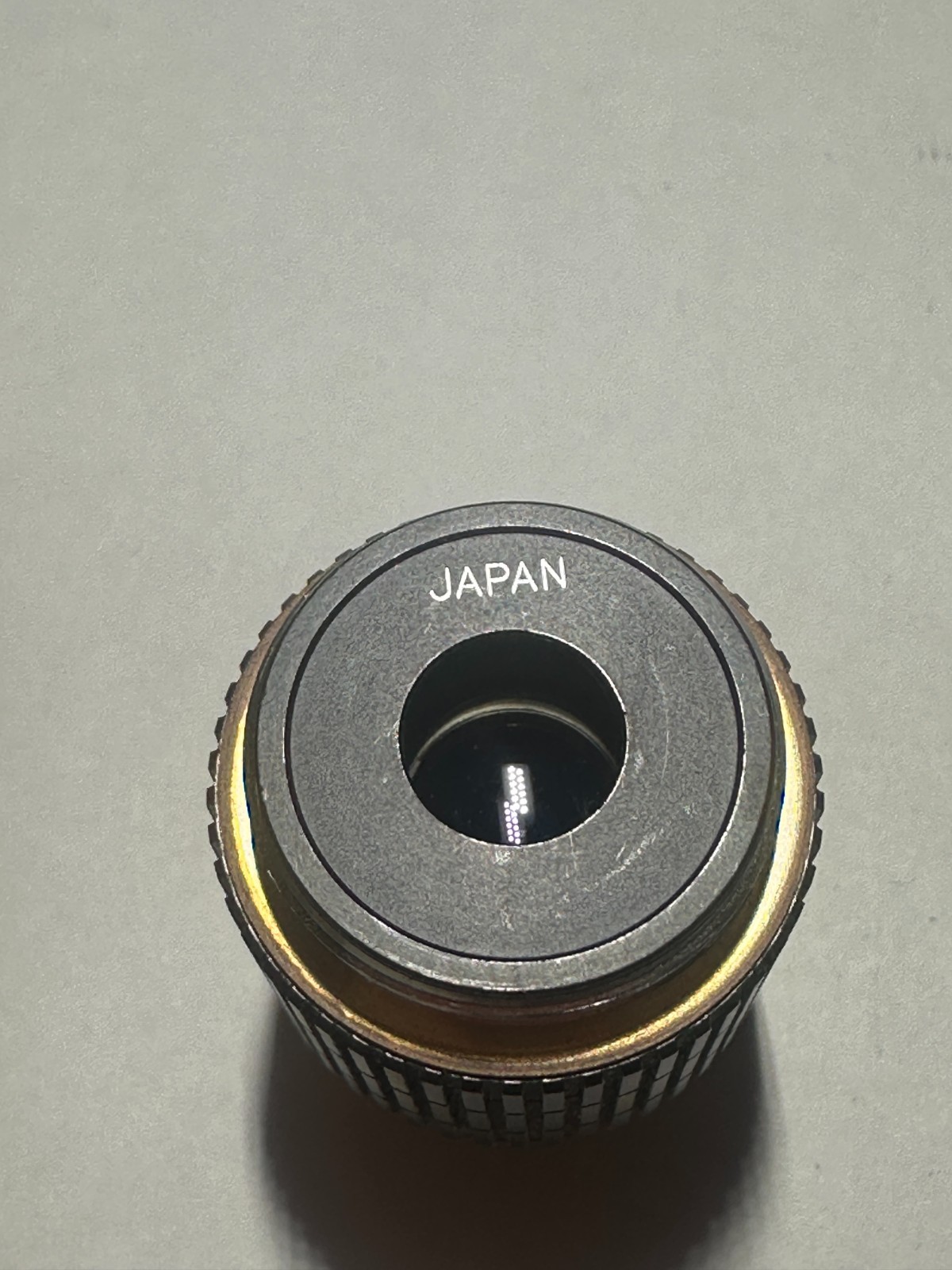 Swift Microscope Objective DIN4 / 0.10 Made in Thailand, RED Lettering, Used