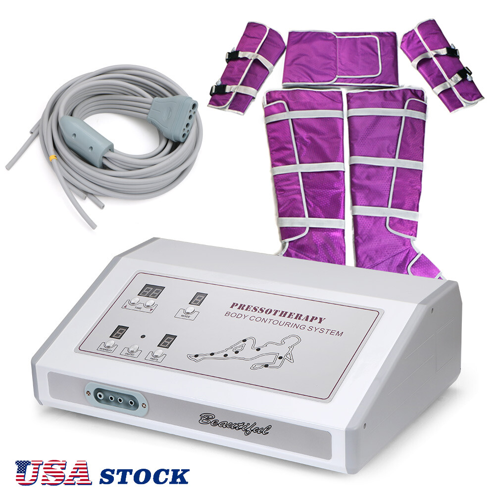 Air Pressure Pressotherapy Lymphatic Drainage Slimming Suit Body Massager Device