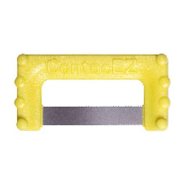 ContacEZ Dental IPR Strips .07mm Yellow Single Side Serrated X-Fine 8PK 32108