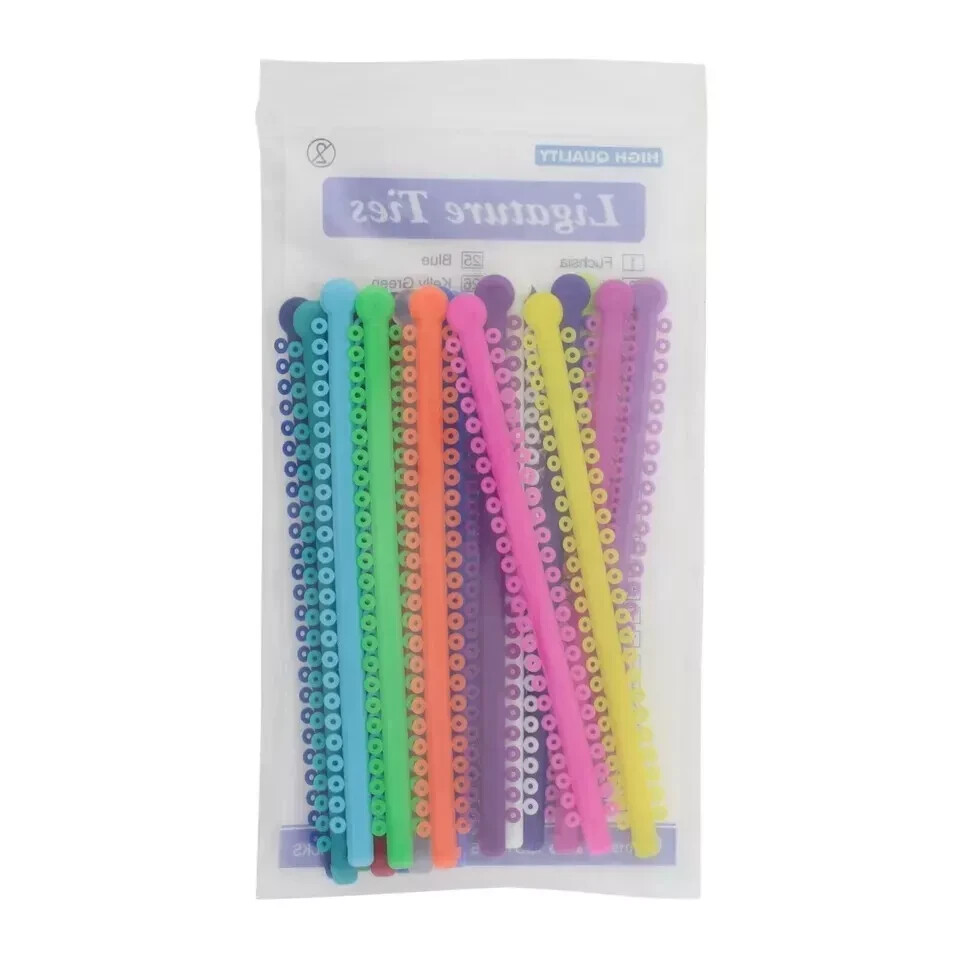 1000 Pcs Dental Orthodontic Ligature Ties Braces Elastics Rubber Bands O-rings