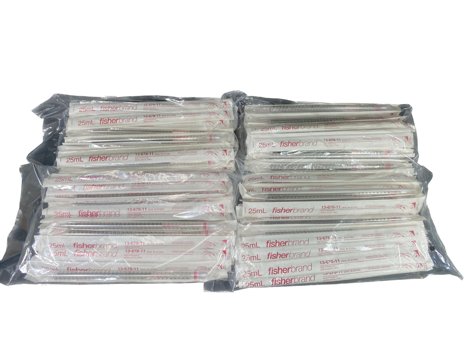FISHERBRAND Polystyrene 25mL Disposable Serological Pipette 13-678-11 (200/cs)
